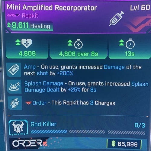 Borderlands lvl 60 god - 4⭐️lvl,