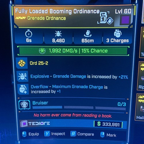 Borderlands ordinanza - borderlands, 4⭐️ordinanza